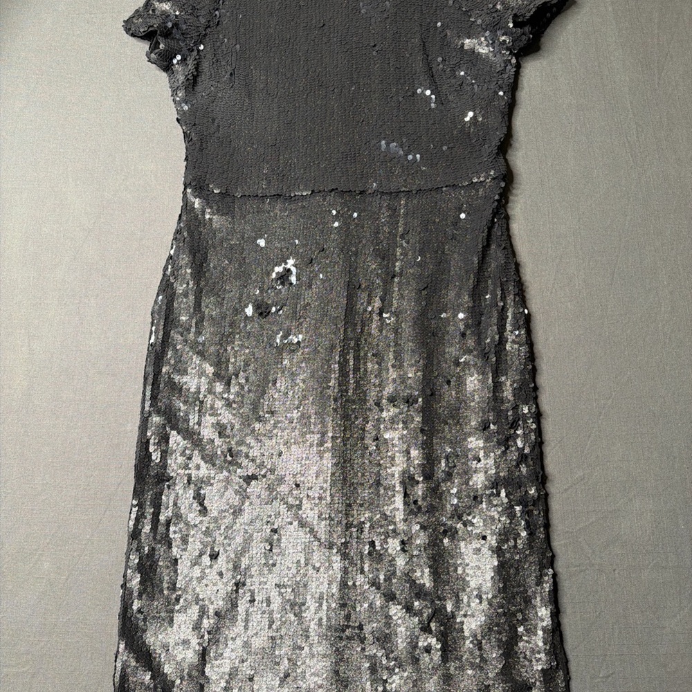 BCBGMAXAZRIA Women's Sequin  Midi Dress Size L